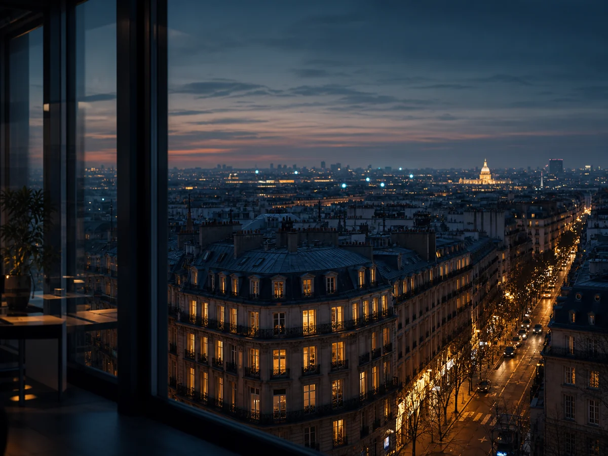 Paris au crépuscule, territoire de visibilité pour les entreprises