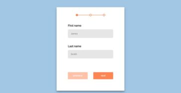 multi step contact form